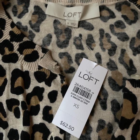 Leopard print LOFT cardigan - Picture 2 of 2